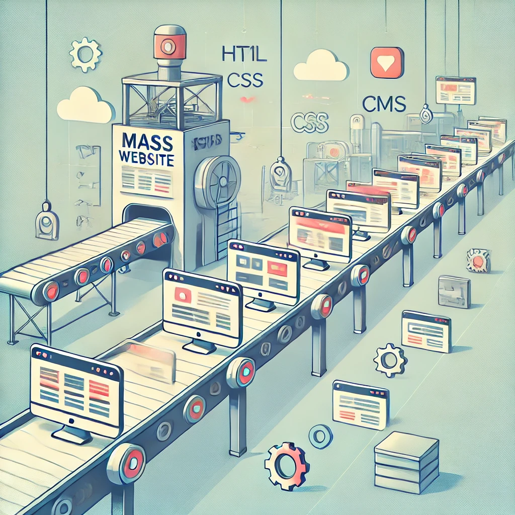 Création de site internet en masse