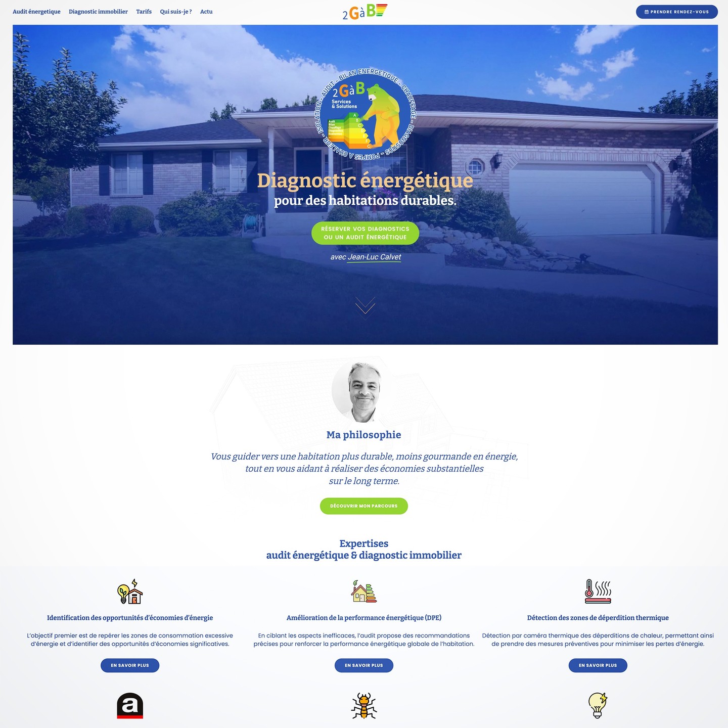 créer un site pour diagnostiqueur